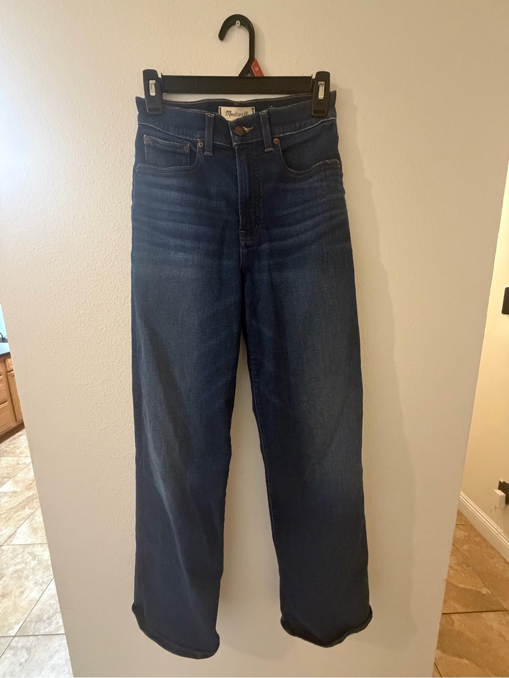 Madewell Dark Indigo Wide-Leg Jeans